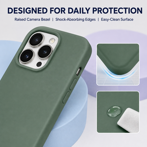 Fabricant d'étuis de téléphone en <span class=keywords><strong>silicone</strong></span> liquide magnétique avec logo personnalisé et doublure en microfibre pour iPhone 18 17 16 15 Pro Max - Product Image 6