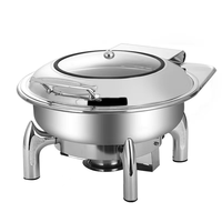 Chauffe-plat commercial haut de gamme en acier inoxydable pour petit-déjeuner buffet en libre-service pour hôtels restaurants alimentés au gaz