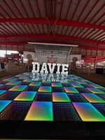 Piso de Baile LED de 6x6m con Espejo Infinito, Inalámbrico, Magnético, con Cable, RGB 3en1, IP65, Carga de 600KG, Vidrio Templado, para Discotecas, Escenarios y Eventos