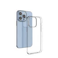 Coque transparente ultra-fine pour iPhone 14 15 16 17 Pro Max, coque arrière en silicone TPU souple transparente pour iPhone 14