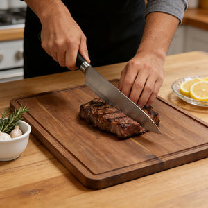 El Compañero Esencial de la Cocina: Juego de Cuchillos y Utensilios con Tabla de Cortar - Product Image 5