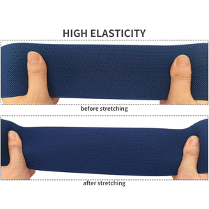 Banda elástica azul marino tejida de alto estiramiento, correas de nailon suaves de 2 pulgadas, Material de cintura para ropa deportiva, ropa deportiva y uniformes - Product Image 5