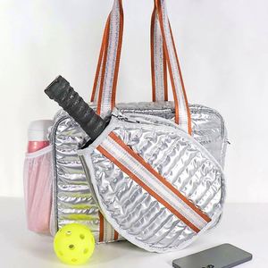 BSCI pickleball <b>backpack</b> Free sample Soft <b>Light</b> <b>Weight</b> Racket Sports Women Tote Bag Puffer Stitching Quilt Pickleball Padel - Product Image 5