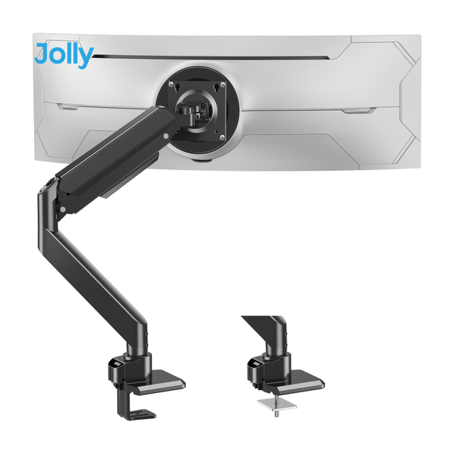 17''-49'' Heavy Duty Monitor Arm Bracket Ultrawide Single Monitor Desk Mount Stand for Desk
