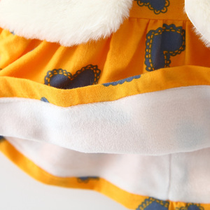 Ropa de Invierno para Niños, Vestidos Coreanos Bonitos para Bebés, Vestido con Estampado de Corazones para Niñas con Chaleco de China - Product Image 5