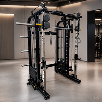 2026 Appareil multifonctionnel commercial tout-en-un : Smith Machine, Power Rack, Cage à Squats et Entraîneur fonctionnel pour usage en salle de sport et à domicile, QS