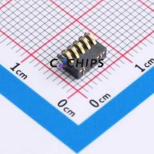 GT-BTP12705-0225B-013B Blade/Spring Contact Battery Connector SMD,P=1.27mm Connector Spring Contact Type 1.27mm 5P Vertical - Product Image 1