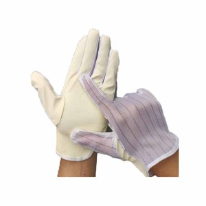 Gants de travail antistatiques Ql enduits de PU, pour salle blanche et usine électronique, avec poignets tricotés, taille ML - Product Image 2