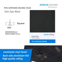 Plafond suspendu Tegular Edge Gpsumeceiling 600*600mm, faux plafond 6mm, trou circulaire, plafond acoustique perforé en plâtre, 600x600 carré, blanc peint