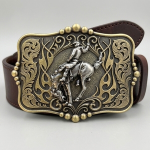 Nouvelle ceinture de style western 2026 avec <span class=keywords><strong>boucle</strong></span> tête de taureau, en alliage antique, pour cow-boy et cow-girl, style européen et américain - Product Image 6