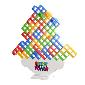 hot selling items 48 Pcs Tower Balance Stacking Blocks Game Board Games Family Parties Travel Players Team Educational Toy