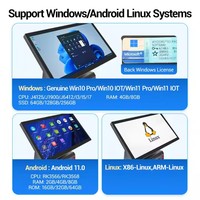 Sistema POS Todo en Uno de 14 Pulgadas con Pantalla Dual, Caja Registradora, CPU I5, Wi-Fi 6, Escáner de Código de Barras, Impresora Térmica, Pantalla Táctil de 10 Puntos