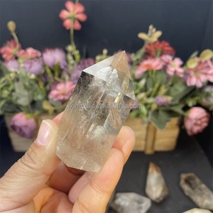 Forma libera di quarzo da giardino in cristallo curativo naturale multistrato quarzo fantasma forma libera per la decorazione - Product Image 4