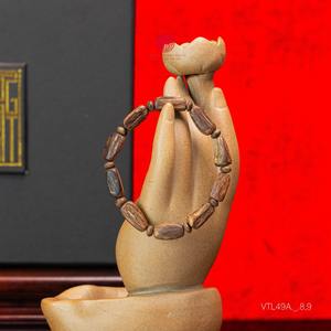 Bracelet en bois d'agar naturel, qualité presque gemme, perles d'oud authentiques, taille moyenne pour femme, bijoux de luxe faits à la main - Product Image 2