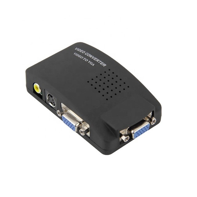 AV to VGA/Video to VGA Adapter Converter USB Monitor Video Splitters TV Signal RCA to VGA Converter