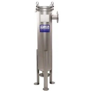 Economic Side Inlet #2 Stainless Steel 304 316 Single Bag Filter Housing For Chemicals filter