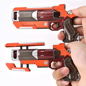 Haute qualité Apexs Legends Wingman Gun porte-clés en alliage de métal modèle de <span class=keywords><strong>jeu</strong></span> vidéo inspiré jouet Orange et bleu - Product Image 1