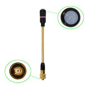 Antena portátil V82L, suave, corta, dorada, UHF 400/470MHz, 2.15dBi, conector macho de 6.5 pulgadas para radios portátiles, uso en interiores y hoteles - Product Image 3