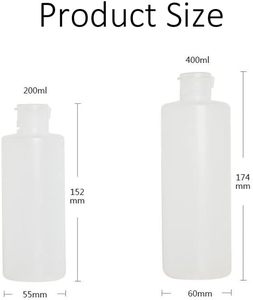 ขวดสี่เหลี่ยมแบน HDPE สีขาว ขนาด 250 มล. พร้อมหัวปั๊มสเปรย์ บรรจุภัณฑ์แบบฝาพับ สำหรับแชมพู โลชั่น อีมัลชั่น เครื่องสำอาง น้ำหอม พิมพ์ลายสกรีน - Product Image 3