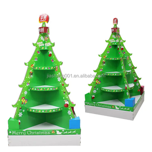 Supermercado centro comercial fácil montaje plano embalado piso de cartón soporte de exhibición estante de papel torre para dulces Chocolate estante de dulces - Product Image 1