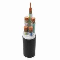 Câble d'alimentation basse tension LSZH ignifuge, isolé XLPE, gaine PVC, âme en cuivre, 0,6/1 kV, YJV multiconducteurs 4*70 mm + 1*35
