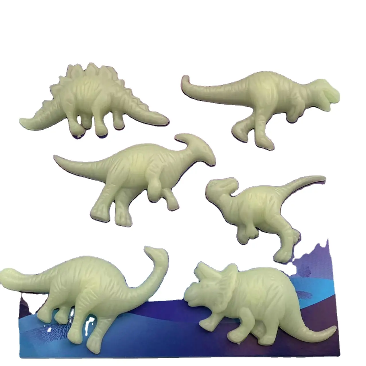 10セット暗闇で光る3次元恐竜ウォールペースト子供用ルームウォールペーストとさまざまな装飾