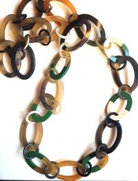 Venta al por mayor BOCINA CADENA Laca 100% Hecho a mano Reciclado Búfalo, Collar, Cuerno Joyería Hecho en Vietnam - Product Image 5