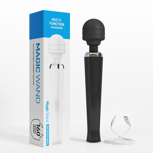 Wholesale Women's AV Wand Vibrator 8 Speed 20 Frequency USB Rechargeable 100% Waterproof Individual Couples' Use Massage Stick