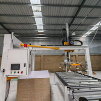 Ligne de production de laminage à chaud PUR, machine automatique de collage de panneaux pour film décoratif et placage bois