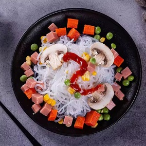 Konjac shirataki mì ăn liền thực phẩm thuần chay chế độ ăn uống chất xơ không calo chế độ ăn uống mì Halal Kosher chứng nhận túi hộp số lượng lớn 270g - Product Image 2