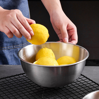 Ensemble de bols à mélanger nordiques en acier inoxydable Bols de nidification Stockage peu encombrant Stabilité de prise en main facile 304 Grand bol de fruits à salade