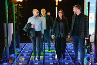 Dalles LED sensibles portables pour intérieur et extérieur, piste de danse LED pour boîte de nuit, scène de mariage magnétique, interactif, Pista De Baile