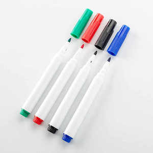 Dowell 마그네틱 드라이 와이프 펜 드라이 지우기 마커 지우개 캡 낮은 냄새 미세 팁 화이트 보드 펜 팩 - Product Image 5