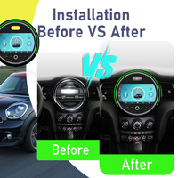 Radio Estéreo para Auto con Carplay de 9 Pulgadas, Reproductor de Video, GPS, Navegación para Auto, Android 15 para BMW Mini Cooper R56 R57 R58 R60 F54 F56 F60