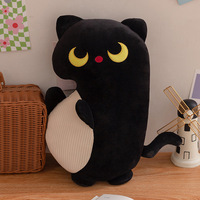 Peluche de dessin animé, crocodile, pingouin, coussin, peluche, décoration de canapé, adorable cochon rose, chat noir, poupée pour filles