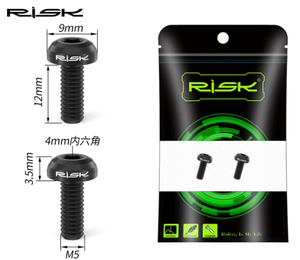Vis de <span class=keywords><strong>fixation</strong></span> pour porte-<span class=keywords><strong>bidon</strong></span> en alliage de titane RISK, M5x12mm avec rondelle, conçue pour une <span class=keywords><strong>fixation</strong></span> sécurisée des bouteilles d'eau et des pompes - Product Image 5