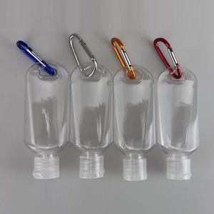 30ml 50ml1.6oz空のキーホルダーカラビナポータブルトラベルプラスチックスプレーボトルフリップキャップ付き詰め替え可能な容器スクイーズチューブ - Product Image 2