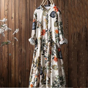 <span class=keywords><strong>Abito</strong></span> alla moda da <span class=keywords><strong>donna</strong></span> in <span class=keywords><strong>lino</strong></span> di cotone con colletto rovesciato con stampa <span class=keywords><strong>abito</strong></span> musulmano a maniche lunghe ampio abiti Casual da <span class=keywords><strong>donna</strong></span> del Medio Oriente - Product Image 5