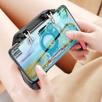 Manette de jeu sans fil H10 2,4 GHz avec double ventilateur, batterie 2500 mAh et support pour smartphone, pour jeux sur smartphone, noir ABS avec métal