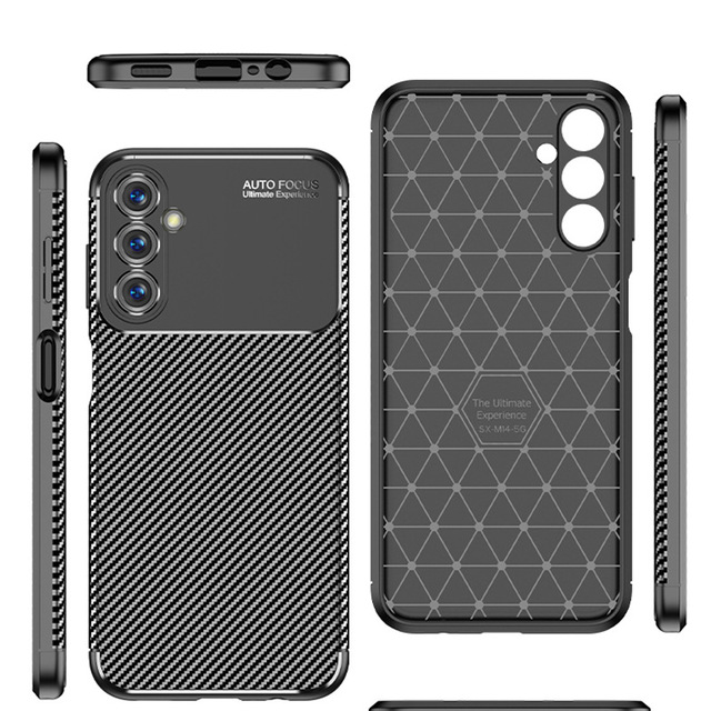 New Beetle Carbon Fiber Texture Anti-Scratch Slim Soft TPU Protective Case for Samsung A55 A54 A35 A34 A25 A24