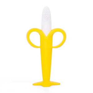 Chupete de silicona de alta calidad, sin bpa, plátano, cepillo de dientes, <span class=keywords><strong>mordedor</strong></span>, bolsa OPP - Product Image 4