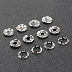 Chì Thân Thiện Với Môi Miễn Phí Quần Áo Trẻ Em Sử Dụng Kim Loại Bé Vòng Prong <span class=keywords><strong>Snap</strong></span> Nút - Product Image 3