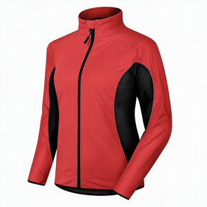 Chaqueta de Ciclismo Deportiva SPRINT SPORTS con Logotipo Personalizado Sublimado, Manga Larga, Color Amarillo Neón con Paneles Negros, Cierre Frontal Completo - Product Image 4