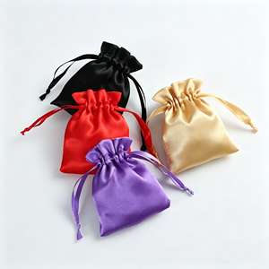 Pochette en satin de soie recyclable avec cordon de serrage pour lunettes, cadeau, rangement anti-poussière, petite pochette durable - Product Image 4