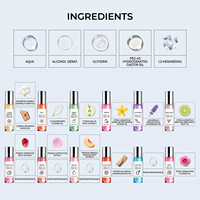 Coffret cadeau de parfums de Noël, boîte cadeau portable avec une variété de senteurs fraîches et délicates, parfait pour offrir en cadeau pendant les fêtes et pour un usage quotidien