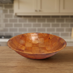 Tazón de Madera BS INTERNATIONAL Vintage Pulido, Ecológico, Ligero, Apto para Lavavajillas, con Otro Revestimiento, para Servir Alimentos - Product Image 1