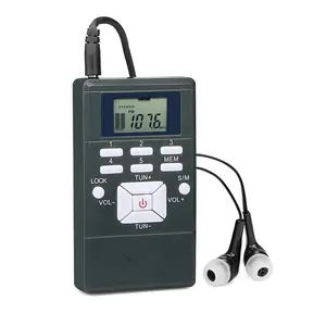 En iyi fiyat küçük cep Mini cep radyo Fm Am ev taşınabilir dijital radyo ile