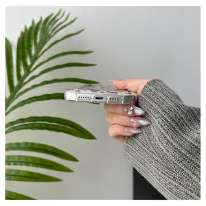 เคสโทรศัพท์สีแดงกุหลาบสำหรับ iPhone 17 Pro Max/16ยังเหมาะสำหรับ iPhone 15 Pro Max, กันกระแทกถุงลมนิรภัย, เคสนิ่มโปร่งใส - Product Image 6