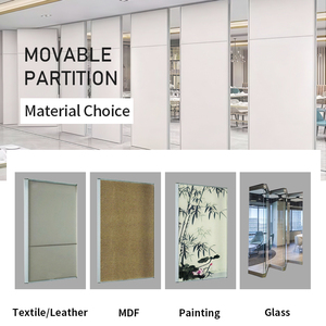 Cloisons mobiles en bois, panneau acoustique, <span class=keywords><strong>mur</strong></span> pliant avec porte, séparateur de salle de conférence, cadre en aluminium pour hôtel, salle de banquet - Product Image 5
