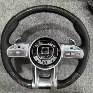 Volant en cuir cousu main YLA personnalisé pour Benz AMG CLS W218 W219 550 <span class=keywords><strong>500</strong></span> Classe S W116 W126 W140 W220 W221 W222 W223 - Product Image 2